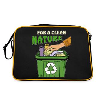 POUBELLE POUR UNE NATURE PROPRE - Sac Retro - noir/or - Dos