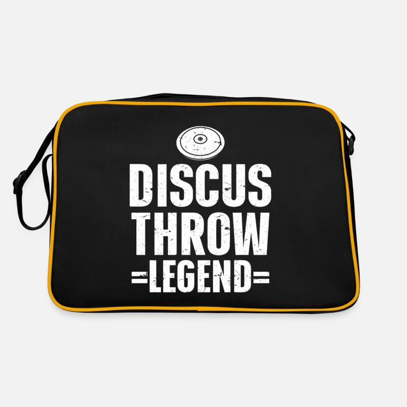 Discus thrower track and field athlete Disc Throw Retro Bag