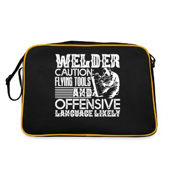 Welder Welder Caution - Retro Bag - black/gold - Back