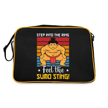 Step into the Ring feel the Sumo Sting - Retro Bag - black/gold - Back