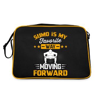 Sumo is my favorite way moving forward - Retro Bag - black/gold - Back