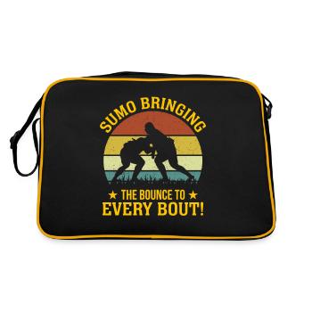 Sumo Bringing the bounce to every bout! - Retro Bag - black/gold - Back