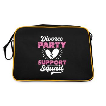 Divorce Separation End Relationship Gift - Retro Bag - black/gold - Back