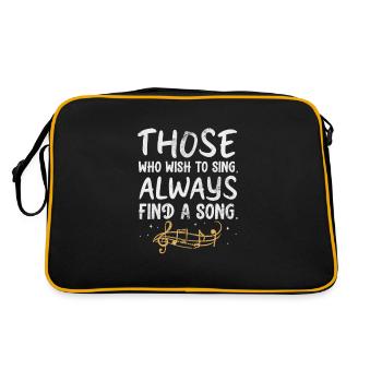 Singer - Retro Bag - black/gold - Back