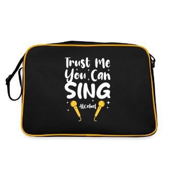 Chanteur chanteur chanteur musicien cadeau - Sac Retro - noir/or - Dos