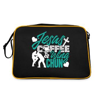 Wing Chun Jesus Coffee Wing Chun - Retro Bag - black/gold - Back