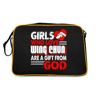 Wing Chun Wing Chun Are A Gift From God - Retro Bag - black/gold - Back