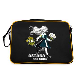 FEMME FLEURS OSTARA EST VENU - Sac Retro - noir/or - Dos