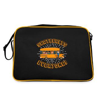 Bus Driver Bus Driver Bus Schuhlbus Gift - Retro Bag - black/gold - Back