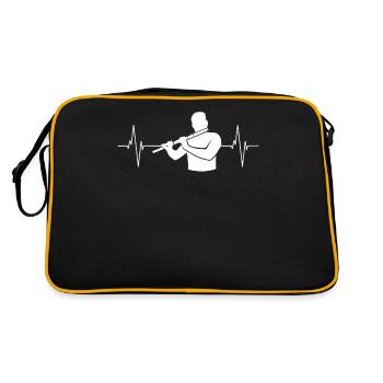 Heartbeat Flute Melody Gift - Retro Bag - black/gold - Back