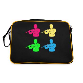 Flutes Ensemble Bunte Harmonie - Retro Bag - black/gold - Back