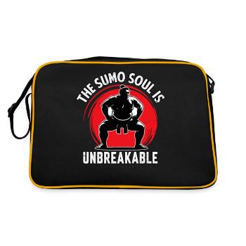 L’âme de sumo est incassable - Sac Retro - noir/or - Dos