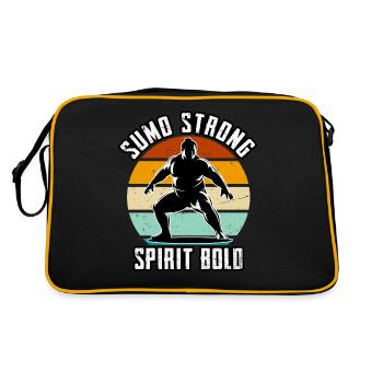 Sumo Strong Spirit Bold - Retro Bag - black/gold - Back