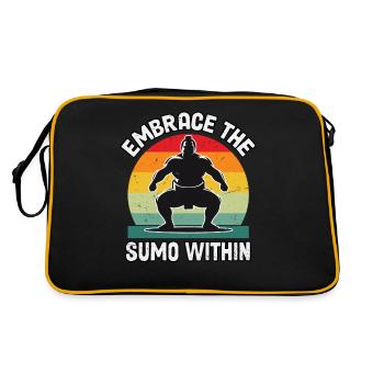 Embrace the Sumo within - Retro Bag - black/gold - Back