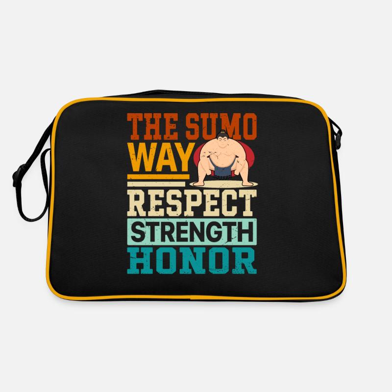 The Sumo Way Respect Strength Honor - Retro Bag - black/gold