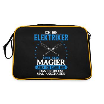 Électricien Plus qu’une simple étincelle magique - Sac Retro - noir/or - Dos