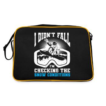 Snowboarding Art Hommes Snowboard Cooler Snowboarder - Sac Retro - noir/or - Dos