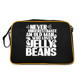 Jelly Sweets Jelly Beans Jelly Bean Candy - Retro Bag - black/gold - Back