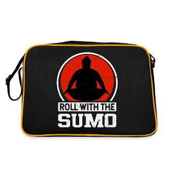Roll with the Sumo - Retro Bag - black/gold - Back