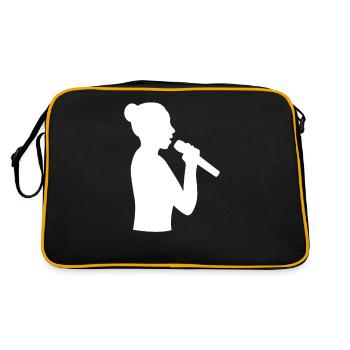 Voix forte Chanteur puissant - Sac Retro - noir/or - Dos