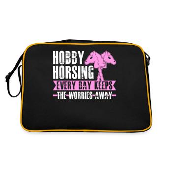 Hobby Horsing - Retro Tasche - Schwarz/Gold - Hinten