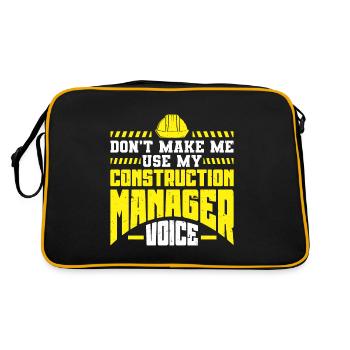 Construction Project Manager - Retro Bag - black/gold - Back