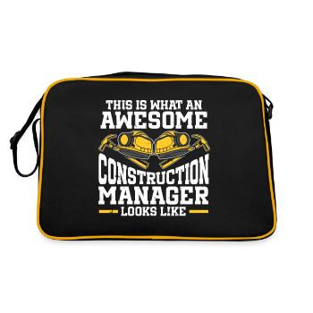 Construction Project Manager - Retro Bag - black/gold - Back