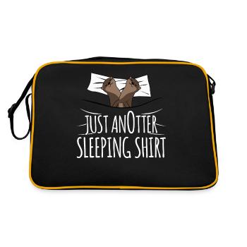Otter Just AnOtter Sleeping Shirt Otters - Retro Bag - black/gold - Back