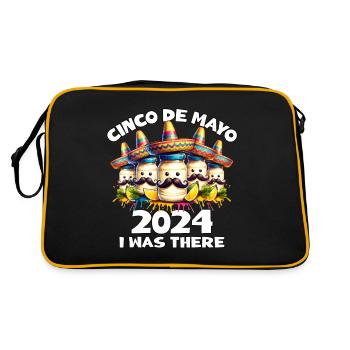 Mayonnaise Cinco De Mayo 2024 - Retro Tasche - Schwarz/Gold - Hinten