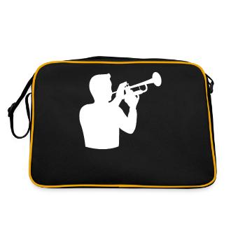 Des sons de trompette magistraux La fierté du musicien - Sac Retro - noir/or - Dos