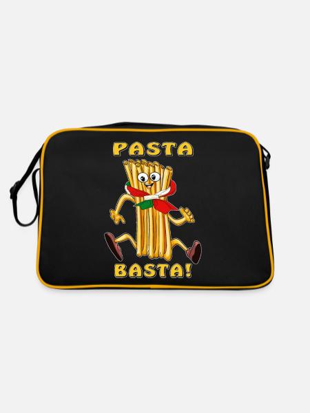 PASTA BASTA - Retro Bag - black/gold - Back