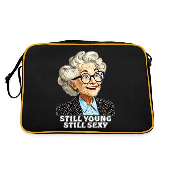 OLDER WOMAN STILL YOUNG STILL SEXY - Retro Bag - black/gold - Back