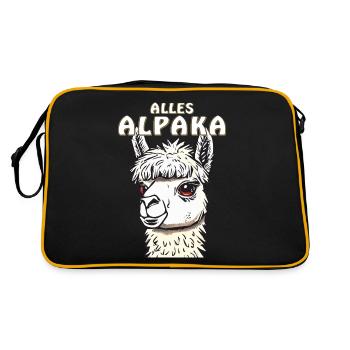 TOUS LES ALPAGAS - Sac Retro - noir/or - Dos