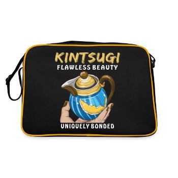 KINTSUGI FLAWLESS BEAUTY UNIQUELY BONDED - Retro Tasche - Schwarz/Gold - Hinten