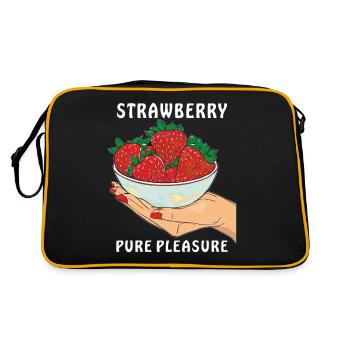 STRAWBERRY PURE PLEASURE - Retro Tasche - Schwarz/Gold - Hinten