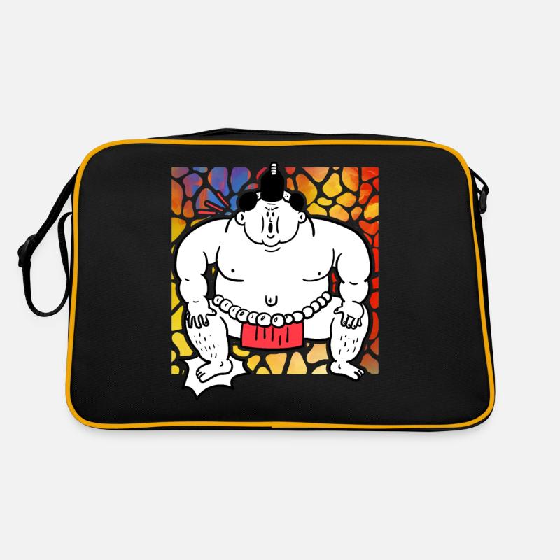 Sumo - Retro Tasche - Schwarz/Gold