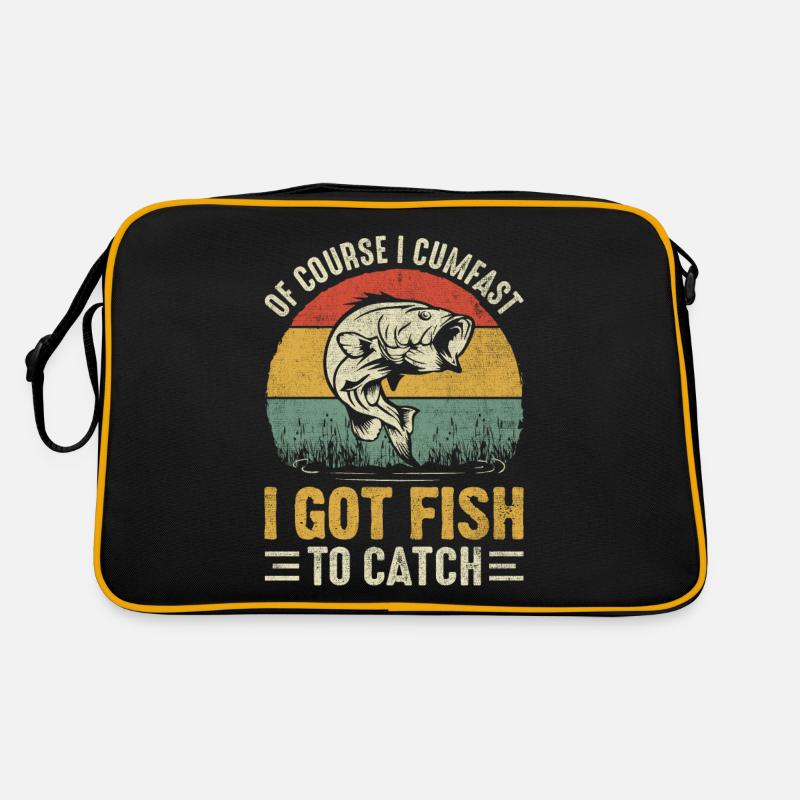 Bien sûr, je jouis, j’ai du poisson à attraper drôle Sac Retro