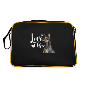 Doberman - Sac Retro - noir/or - Dos