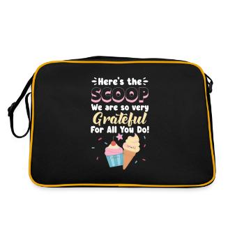 Crème glacée Crème glacée Crème glacée Cadeau d’été - Sac Retro - noir/or - Dos