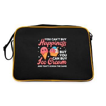 Crème glacée Crème glacée Crème glacée Cadeau d’été - Sac Retro - noir/or - Dos