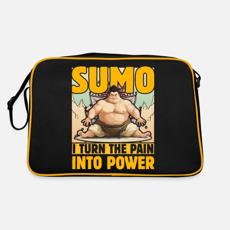 Sumo I turn the pain into Power Retro Bag
