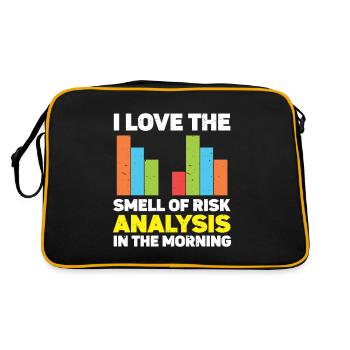 Actuaire statisticien - Sac Retro - noir/or - Dos