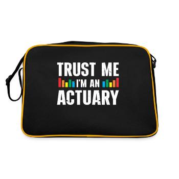 Actuaire statisticien - Sac Retro - noir/or - Dos