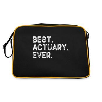 Actuaire statisticien - Sac Retro - noir/or - Dos