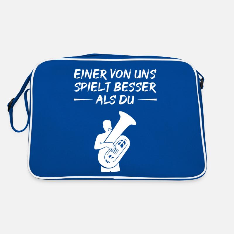 Besser Als Du Tuba Challenge Geschenk Retro Tasche