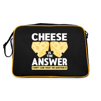 Amateur de fromage Cheese - Sac Retro - noir/or - Dos