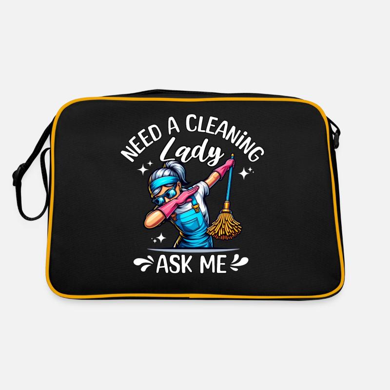 Cleaning lady cleaner Retro Bag