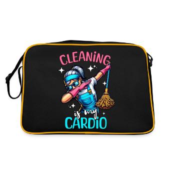 Cleaning lady - Retro Bag - black/gold - Back