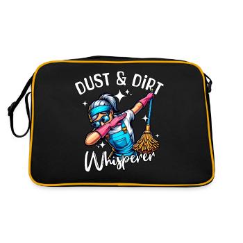 Cleaner Whisperer Cleaning Lady - Retro Bag - black/gold - Back