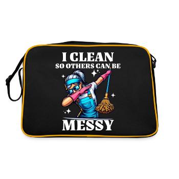 Cleaner - Retro Bag - black/gold - Back